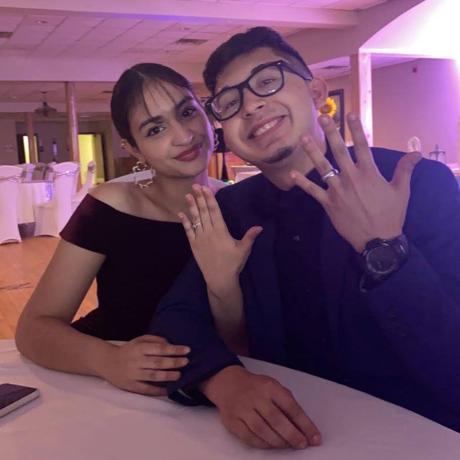 This is when we showed off our promise rings. Honestly, we already looked married back then lol a special moment that meant so much to both of us. ✨