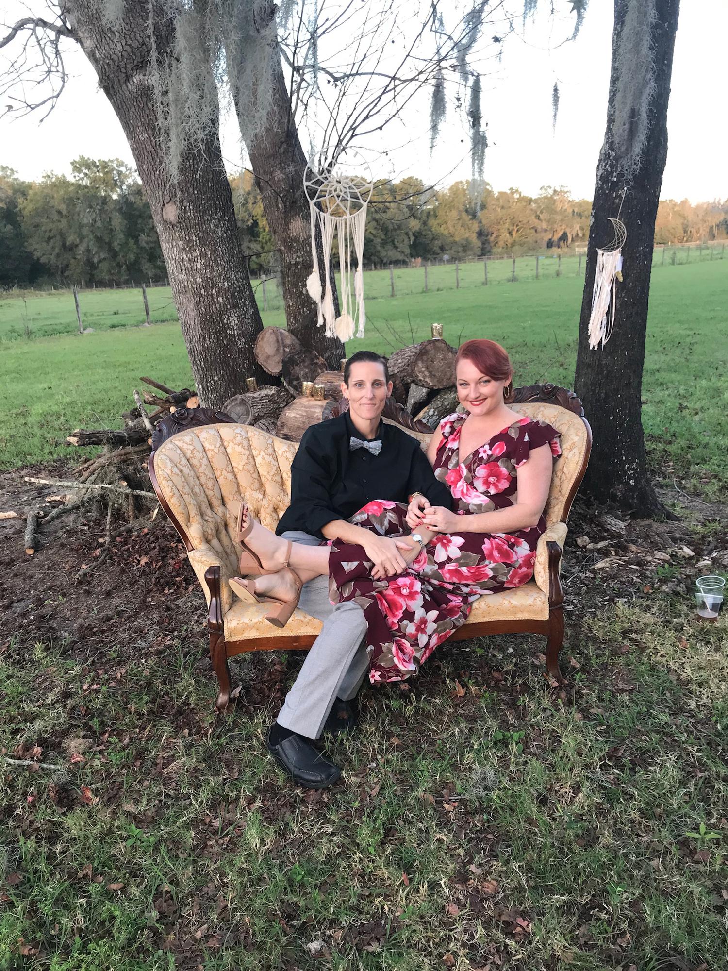 At MOH Megan & Logan’s wedding ♥️