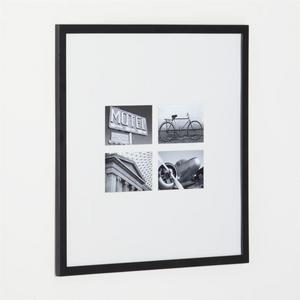 Matte Black Four 4x6 Wall Frame