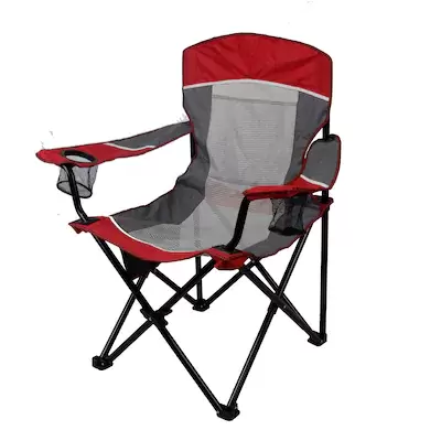 Shop Garden Treasures Garden Treasures Red/Grey Folding Camping Chair