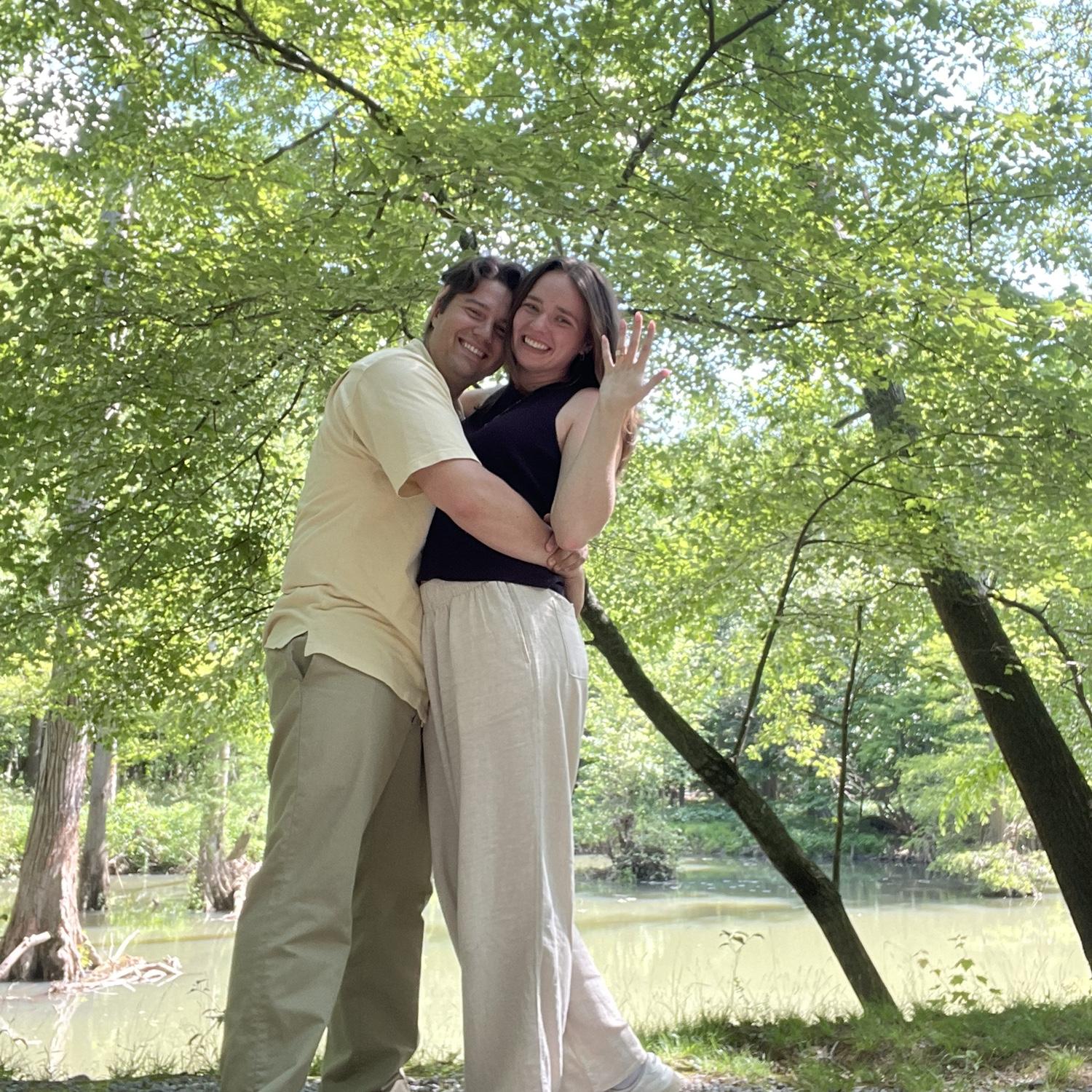 Our engagement! Ben planned the most perfect day!