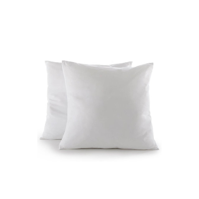 Cheer Collection Set of 2 Decorative White Square Accent Throw Pillows - 26" x 26"