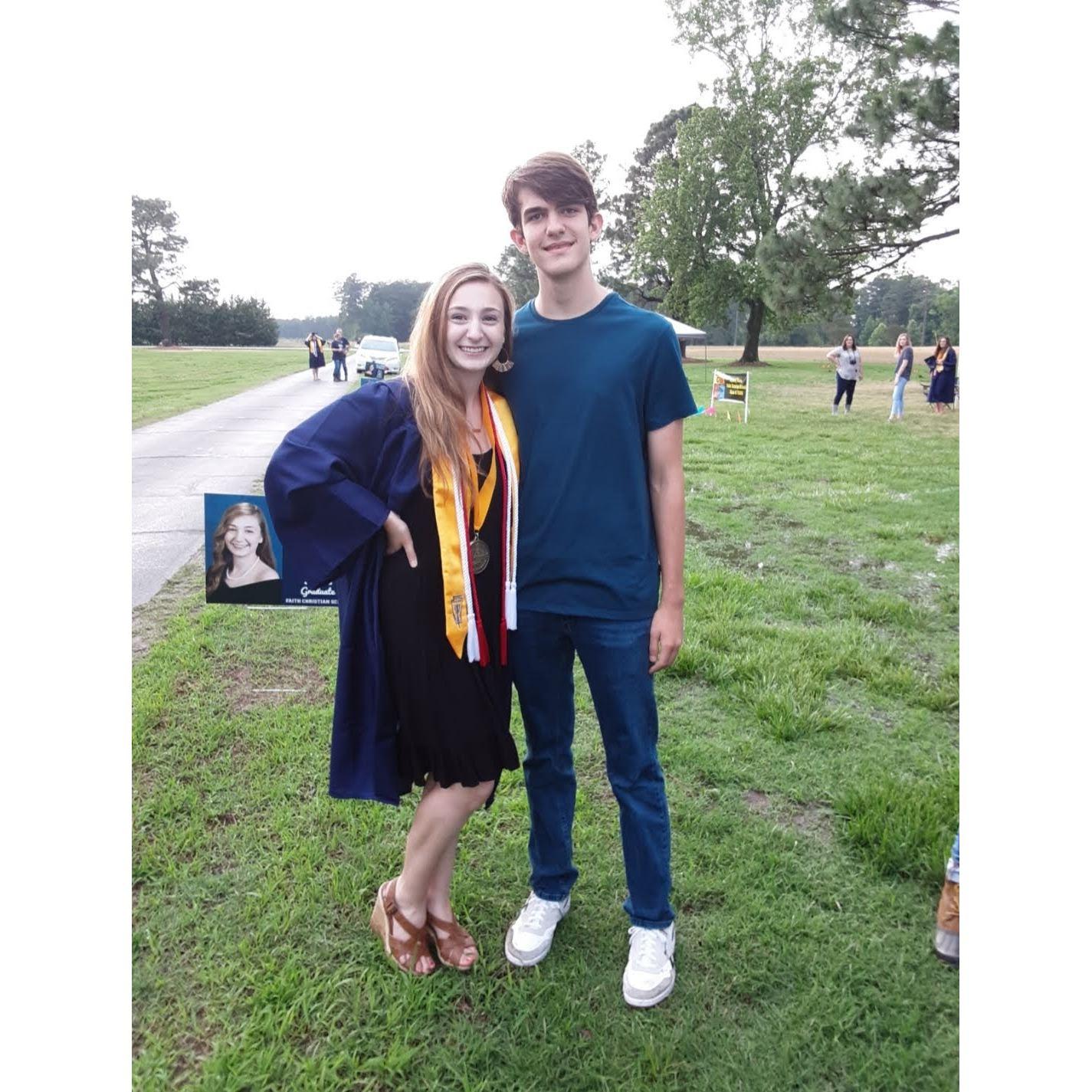 We took this picture at Lorah Beth's graduation celebration.