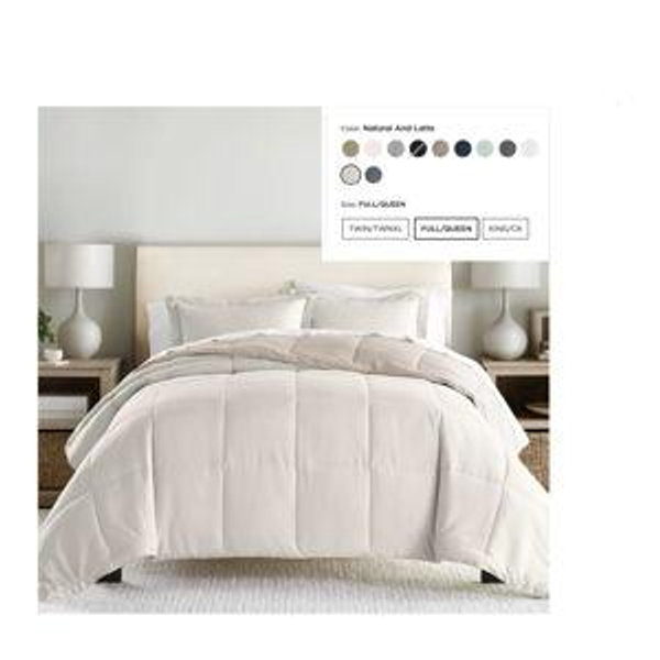 Full Queen | Natural Latte Color - Comforter Set