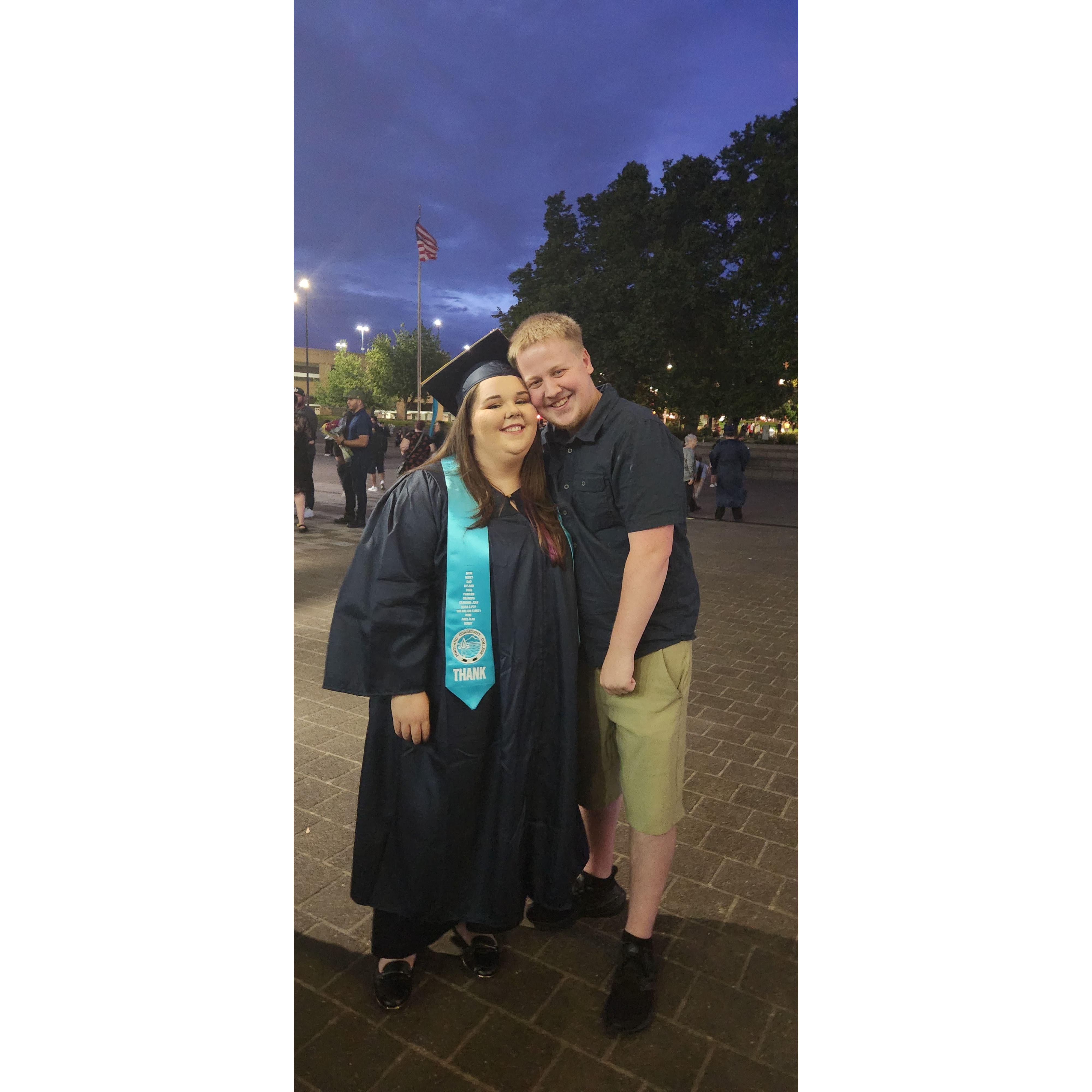 Associates degree graduation