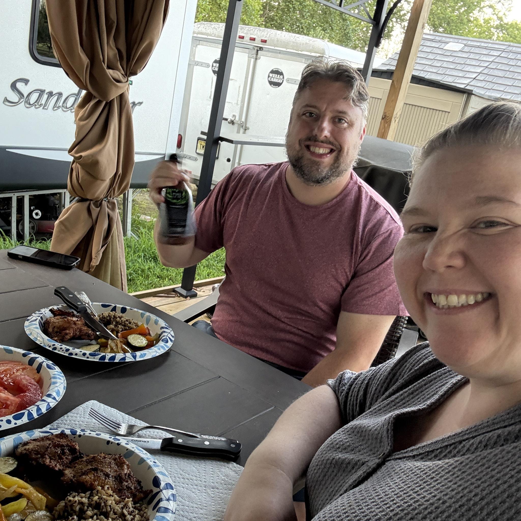 Dinner at the RV this summer