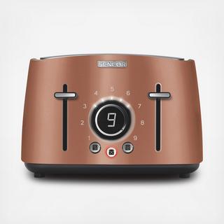 4-Slot Toaster with Digital Button Display