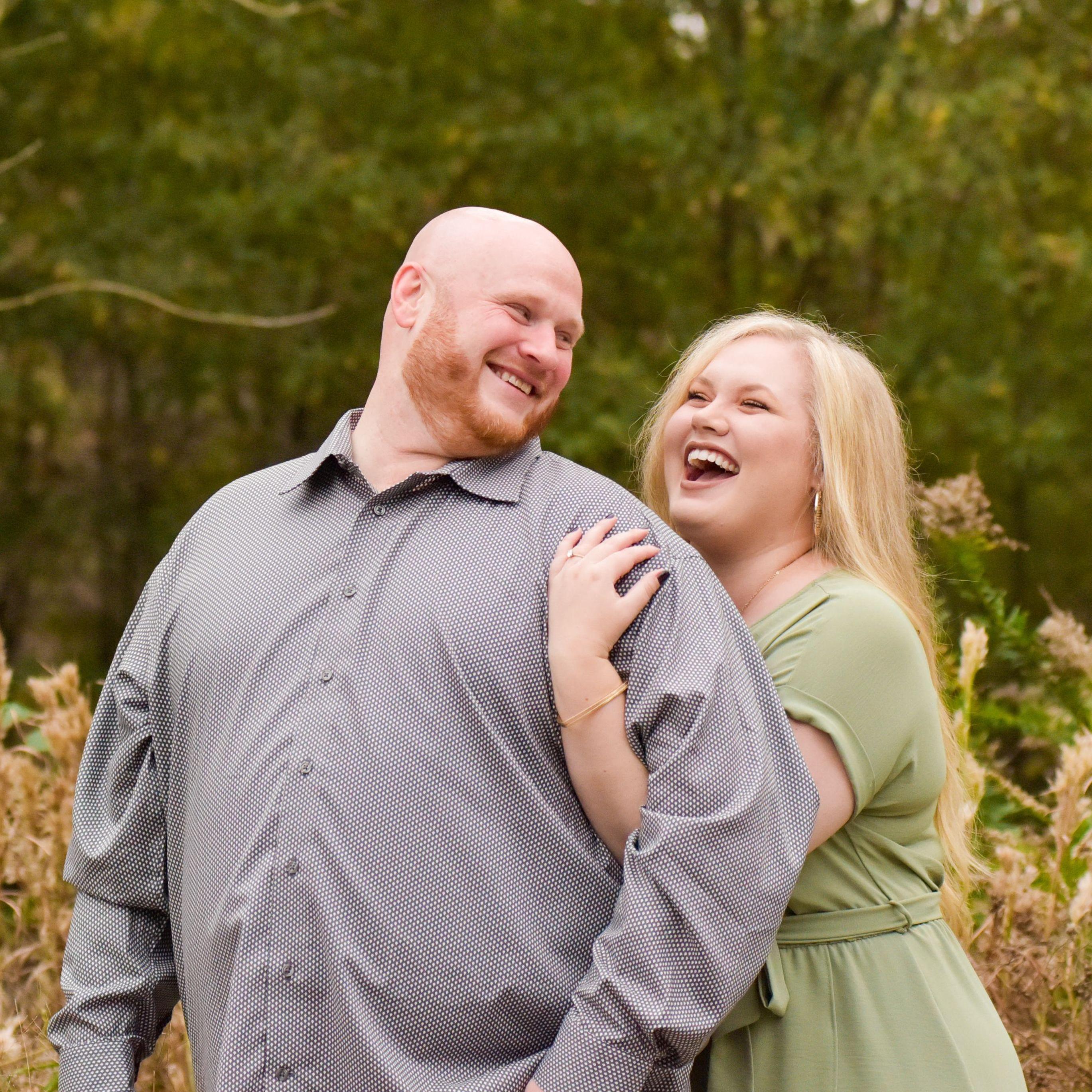 Wild laughter.
