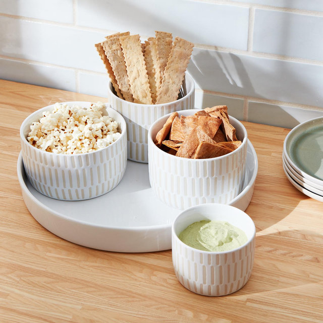 Poppy & Vine, Rowan 5-Piece Round Serving Set