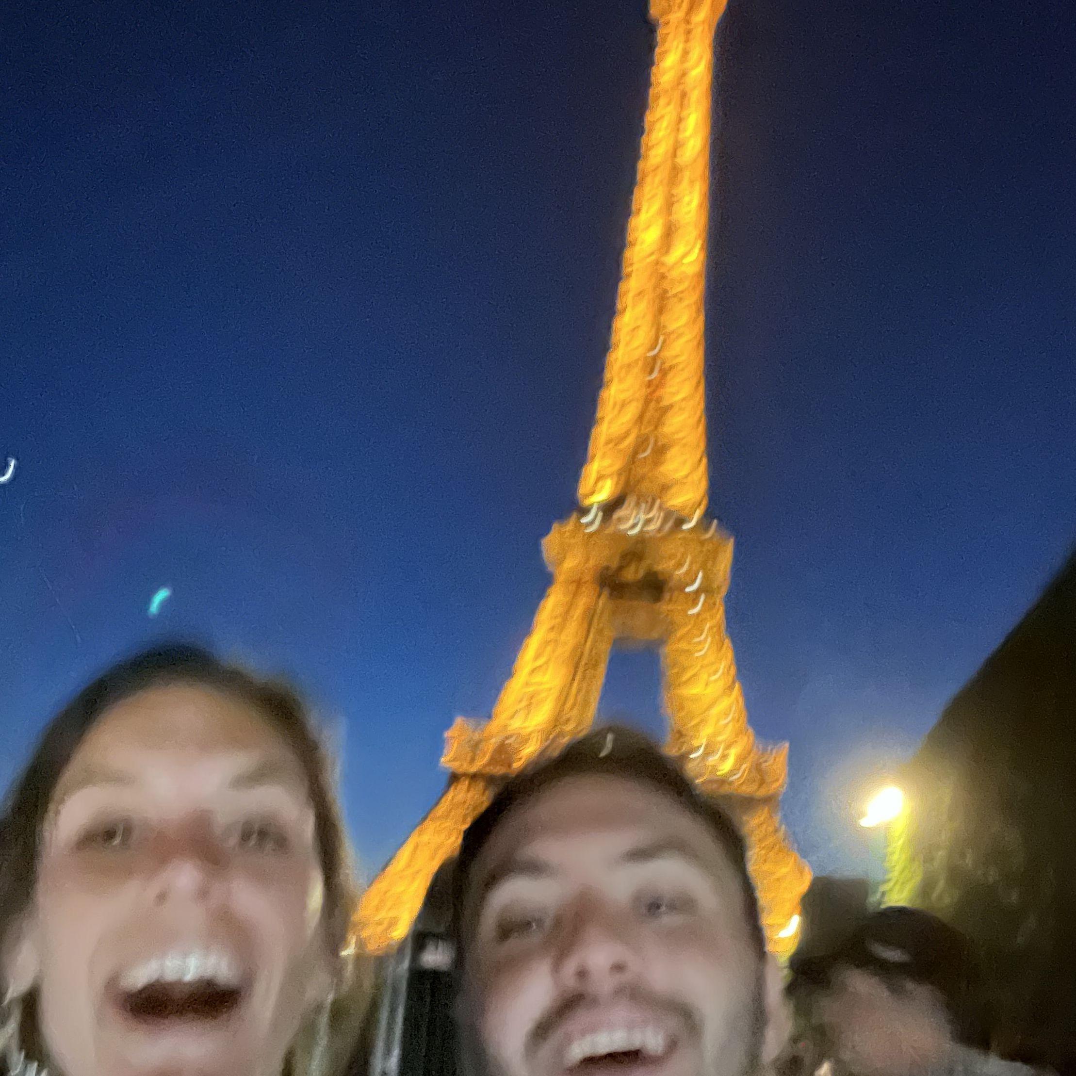 We were in Paris for 4 days and this was the best photo we got with the Eiffel Tower.