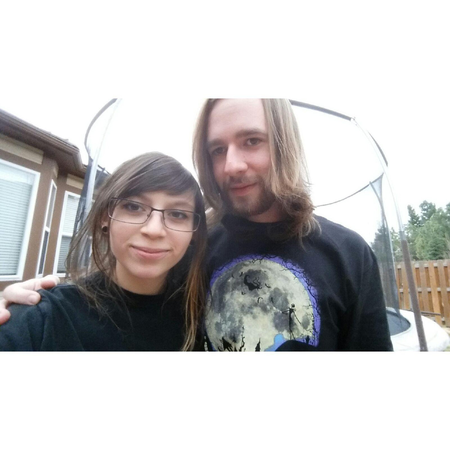 Our first photo together in 2016