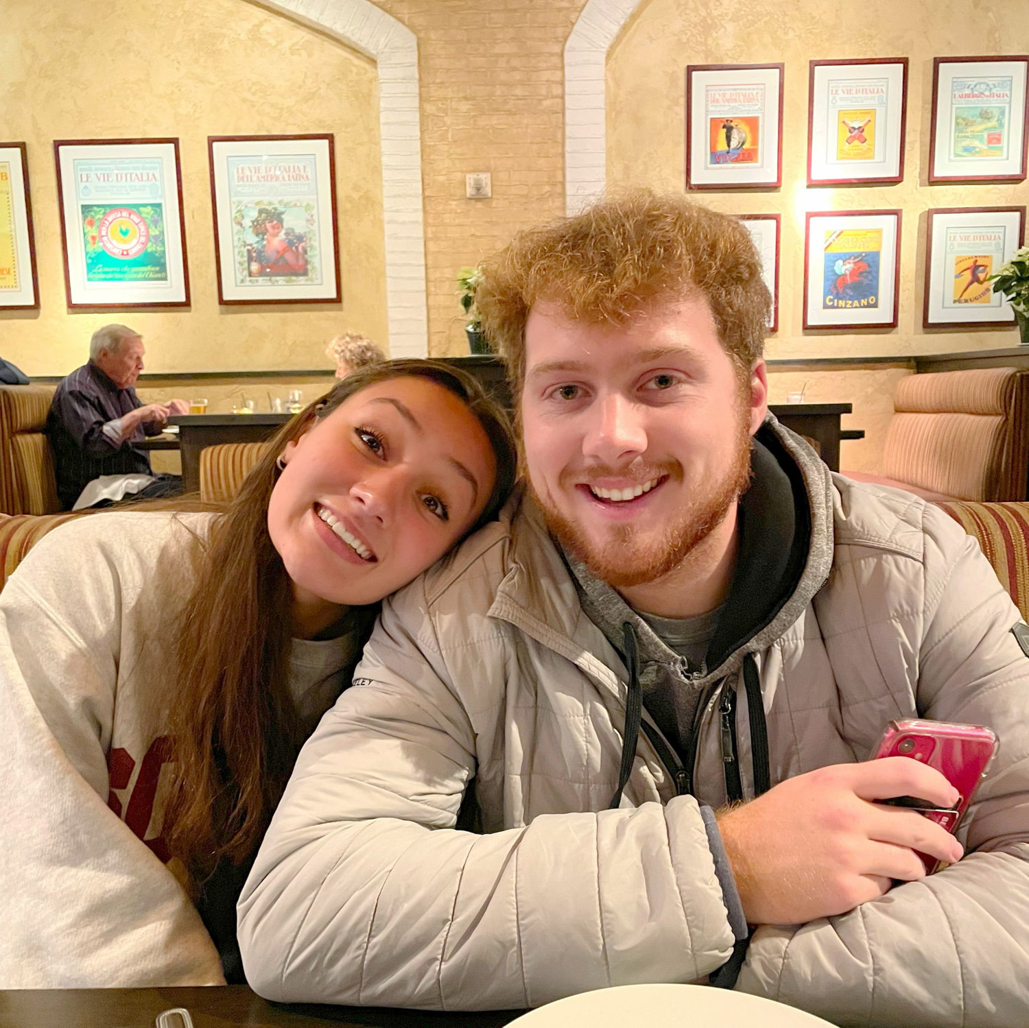 Dinner before seeing a movie! Our favorite date night!