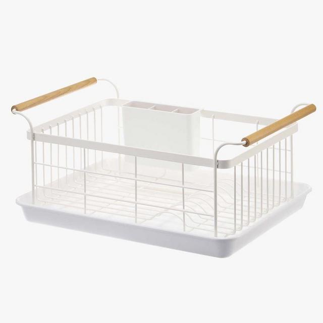 Yamazaki Tosca Dish Drying Rack, White