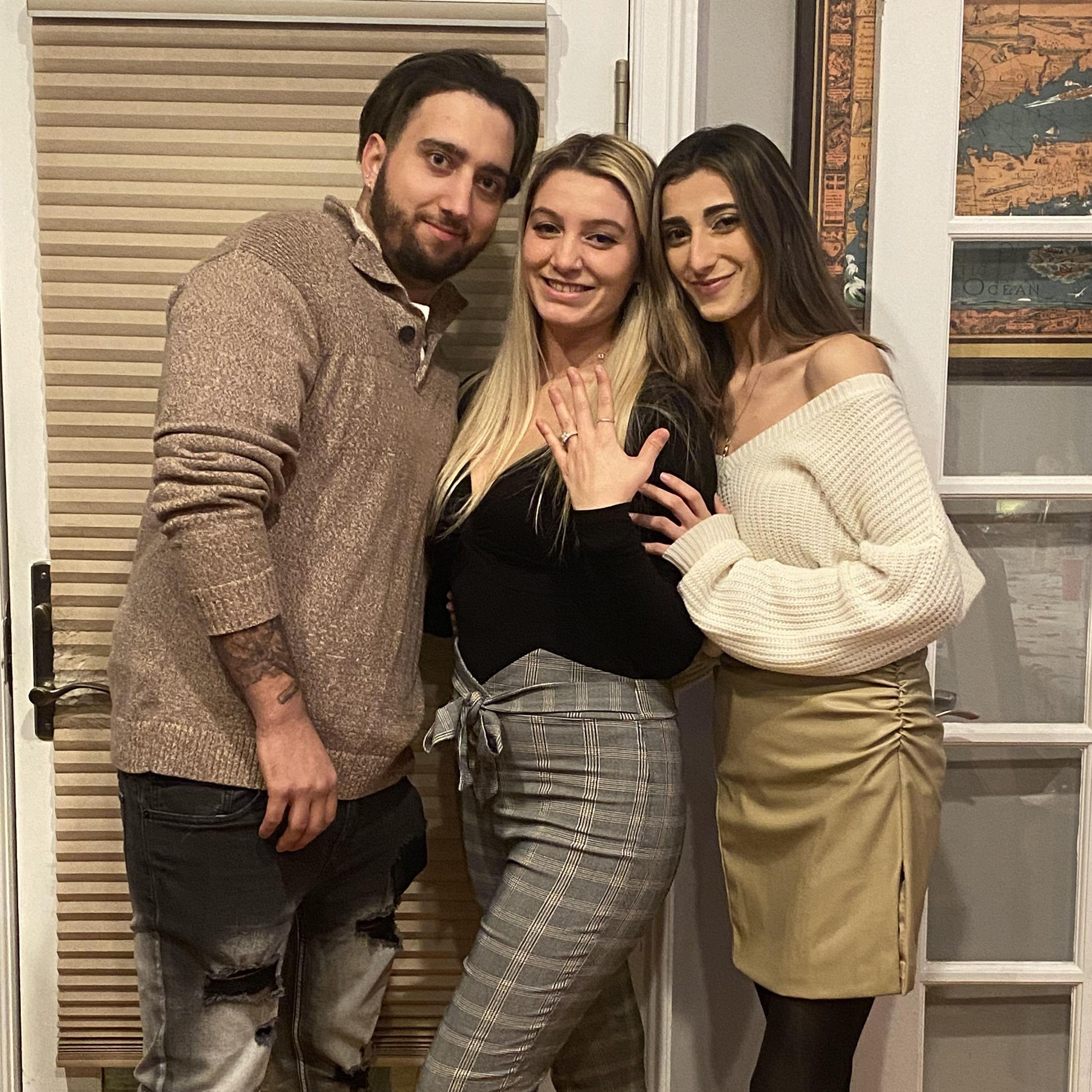 The night we got engaged with Sarinna