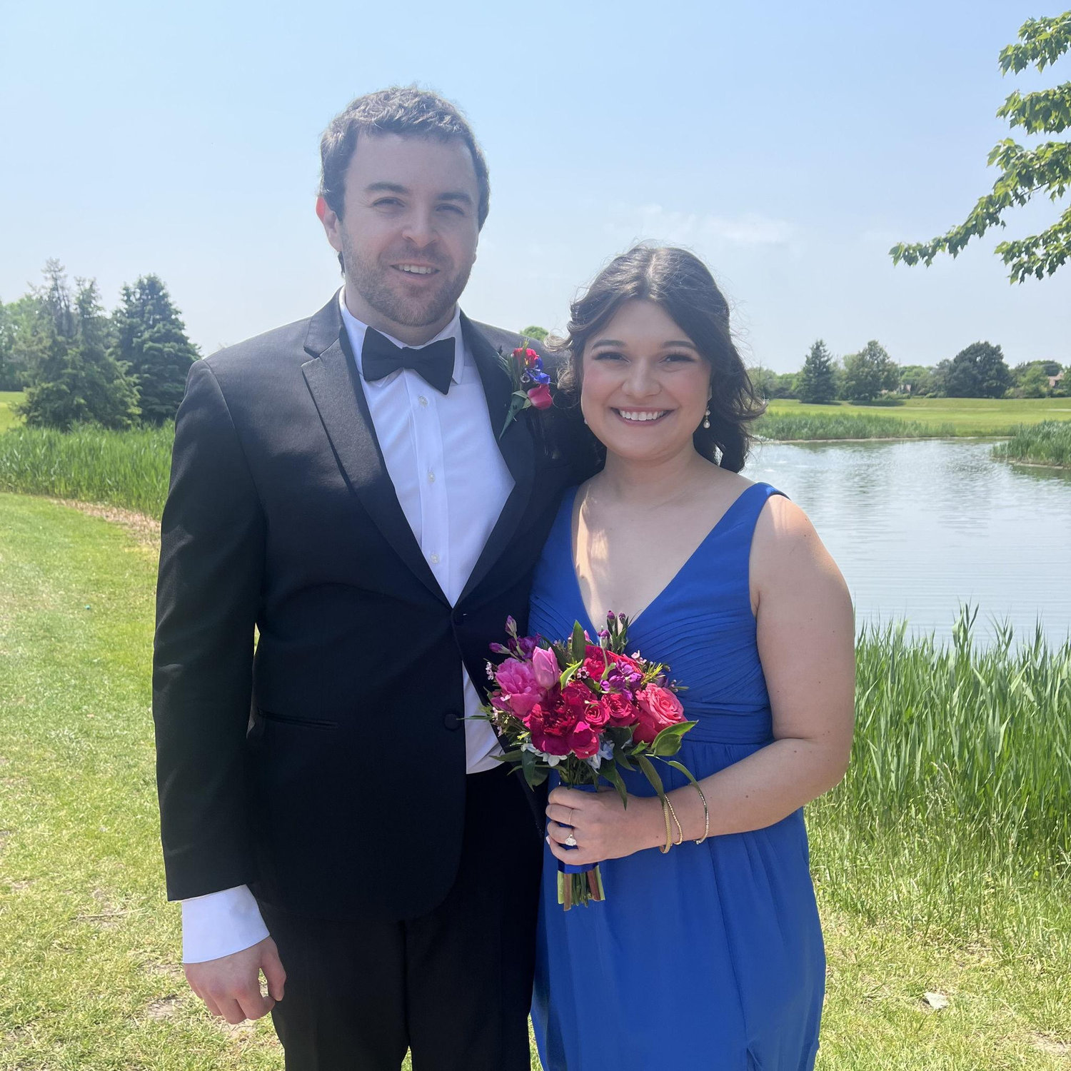 Mike and Olivia in May 2025 during the wedding of Justin (best man and younger brother to Mike) and Mary (guest of honor)