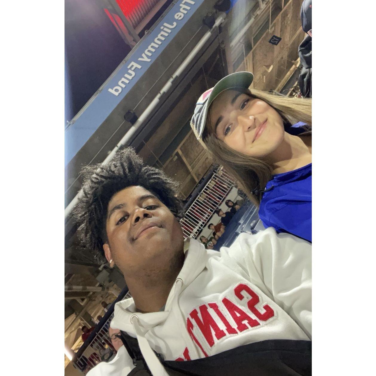 The first picture we ever took together on the first day we met in person.