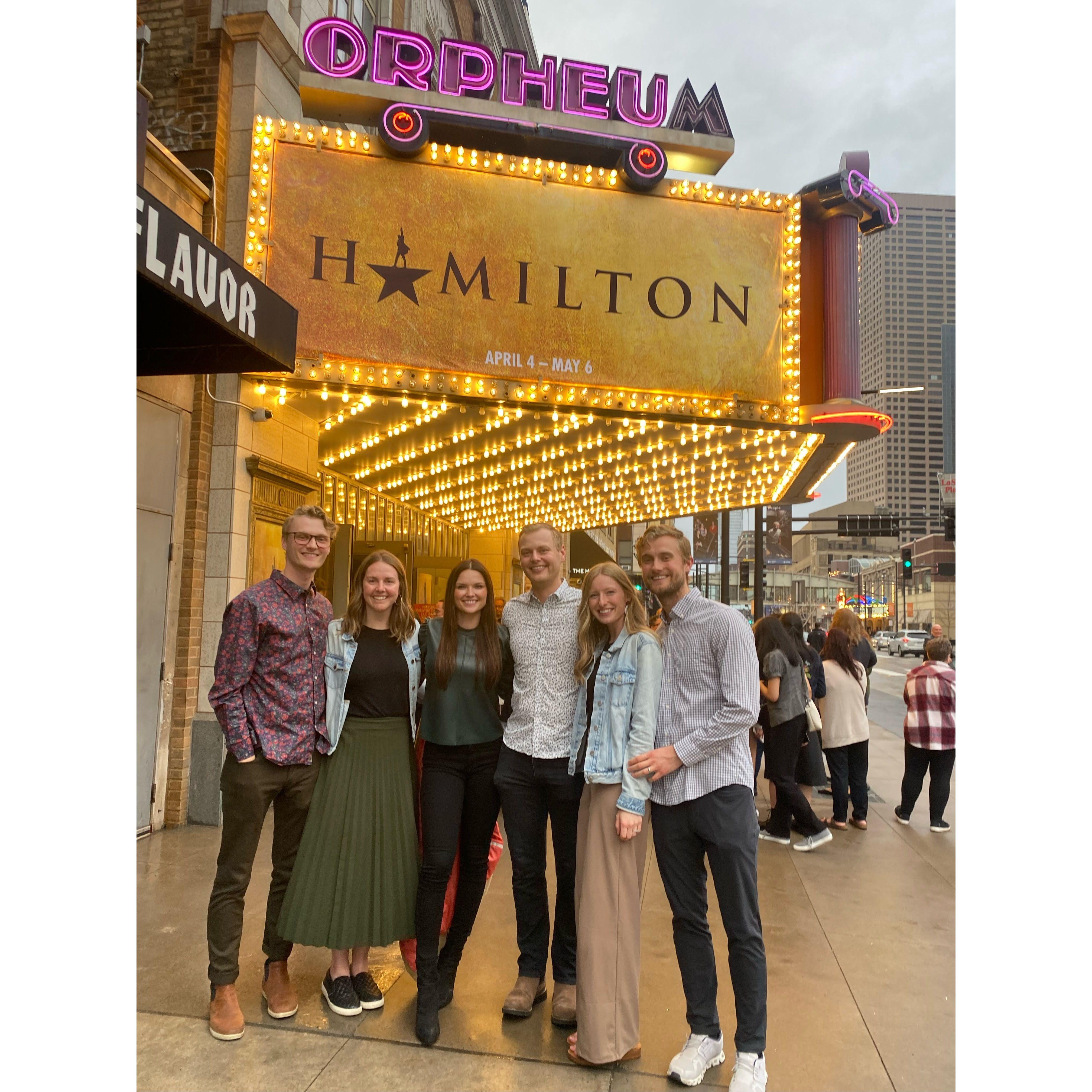 Surprise Hamilton tickets - we got to be in the room where it happened!
