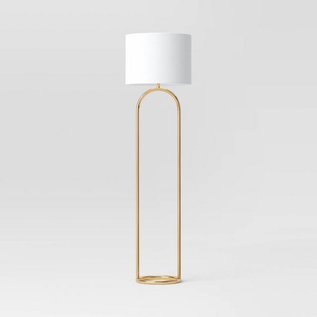 Ring Base Floor Lamp Brass - Threshold™