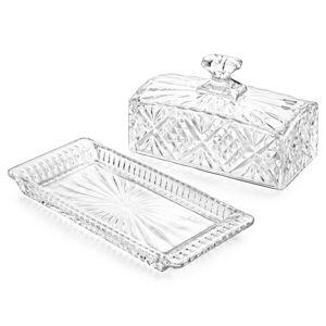 Dublin Crystal Butter Dish