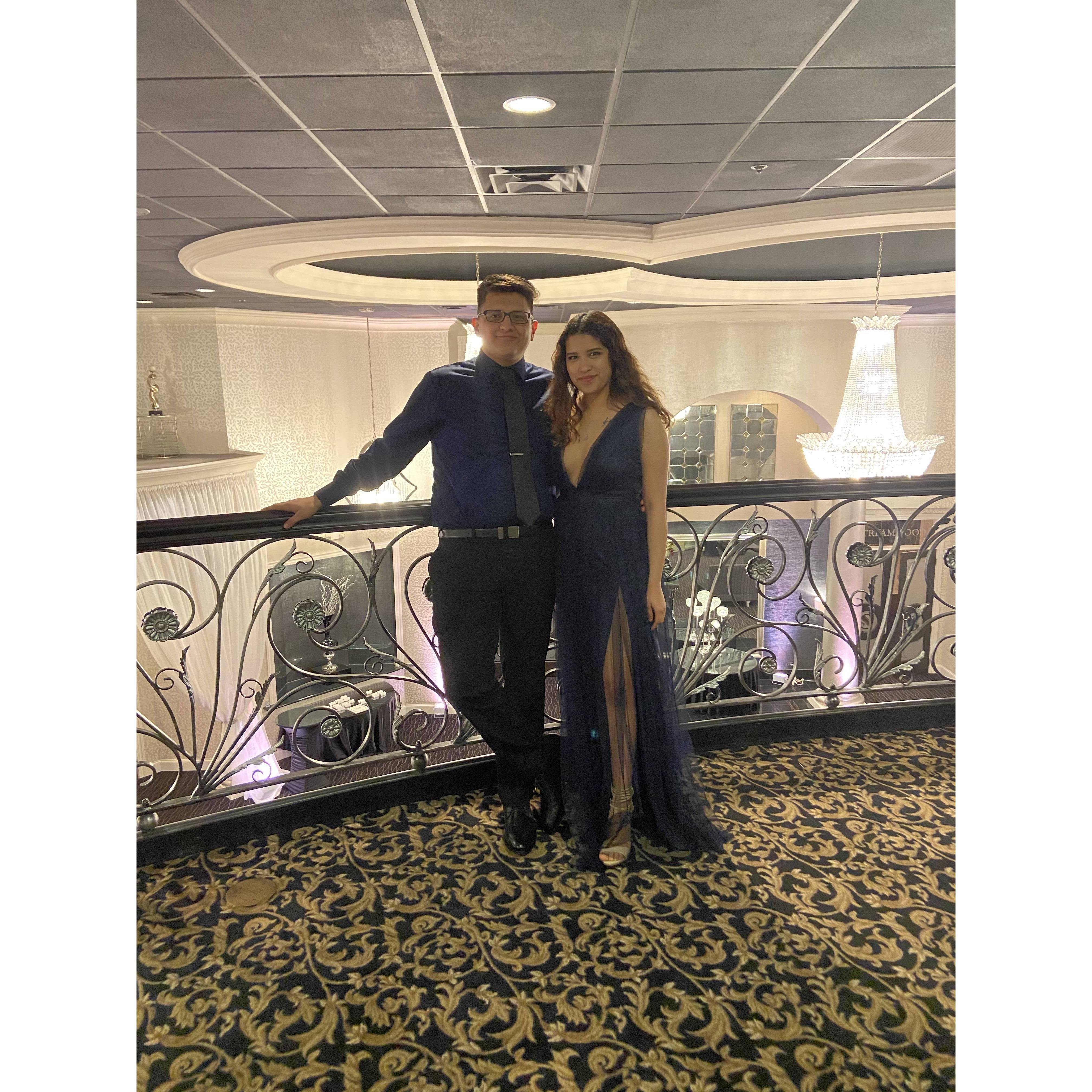 My cousin's Eddie's wedding. Carlos told my aunt that the next wedding she will be going to is ours. This was after a month of dating.