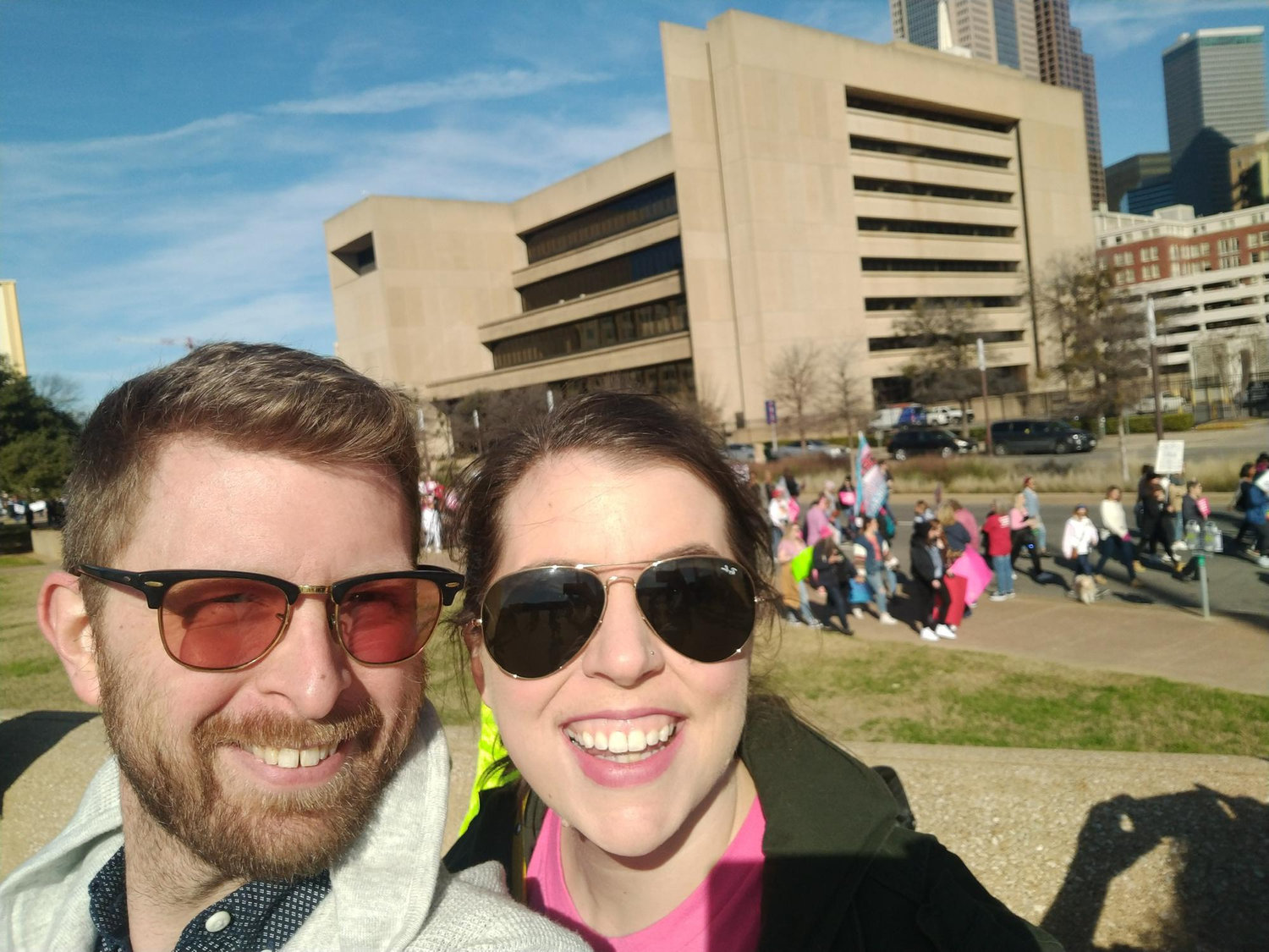 At the Women's March, January 2020