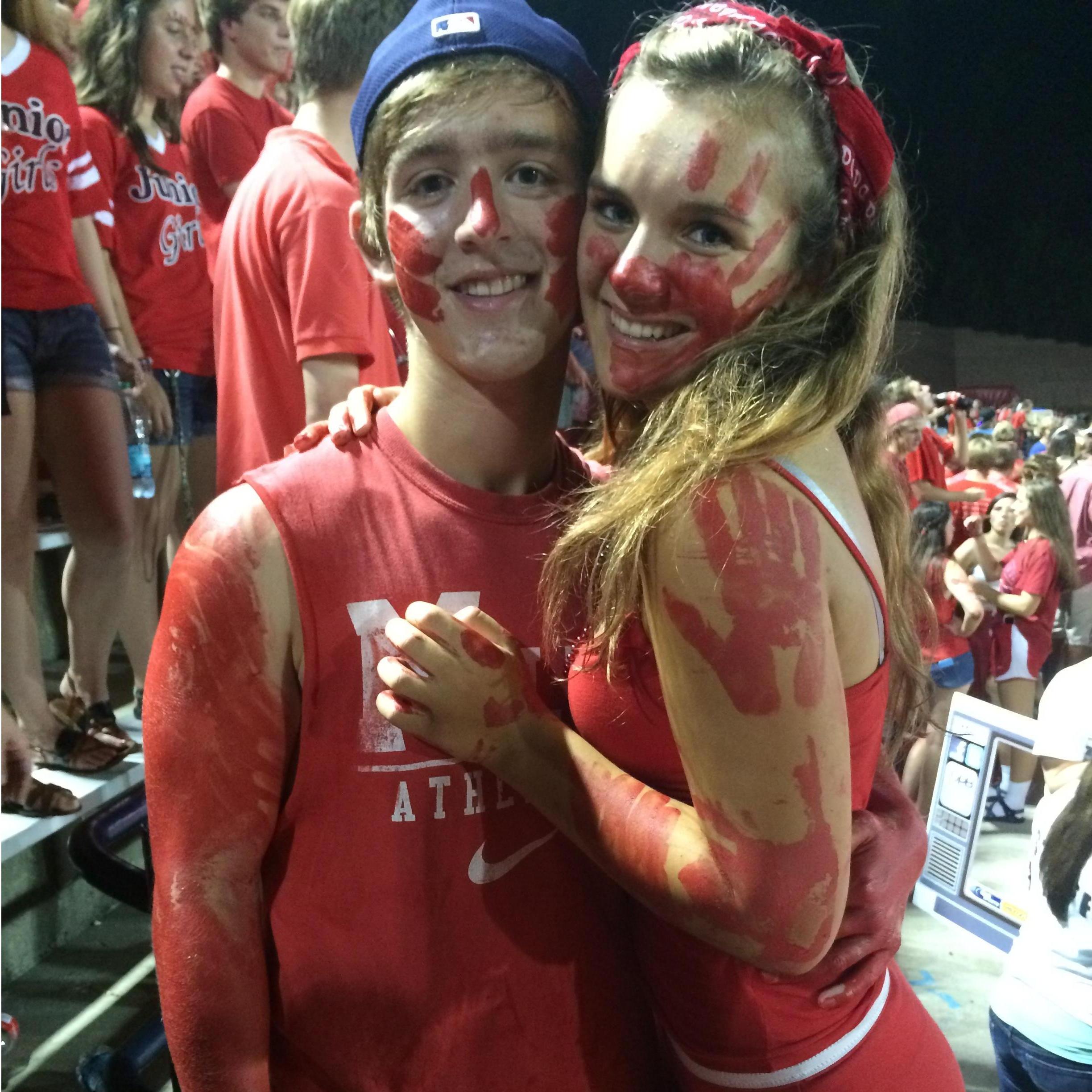 Our first Milton home football game together
