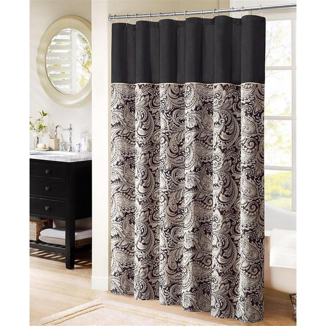 Madison Park Aubrey 72" x 72" Polyester Jacquard Shower Curtain