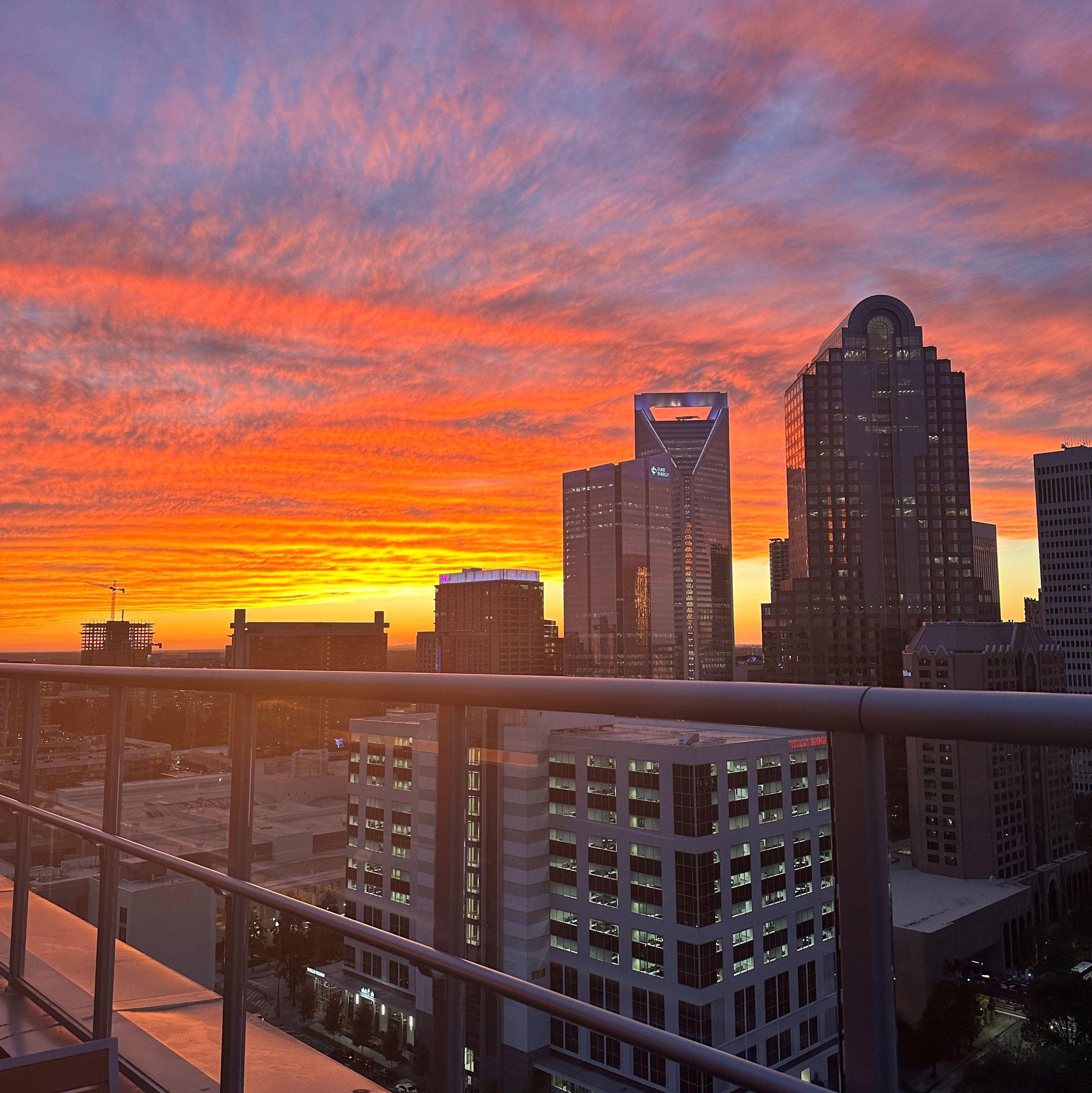 Sunset Views from Fahrenheit Charlotte