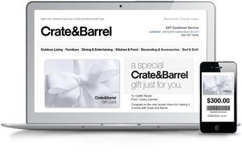 Crate & Barrel gift Cards