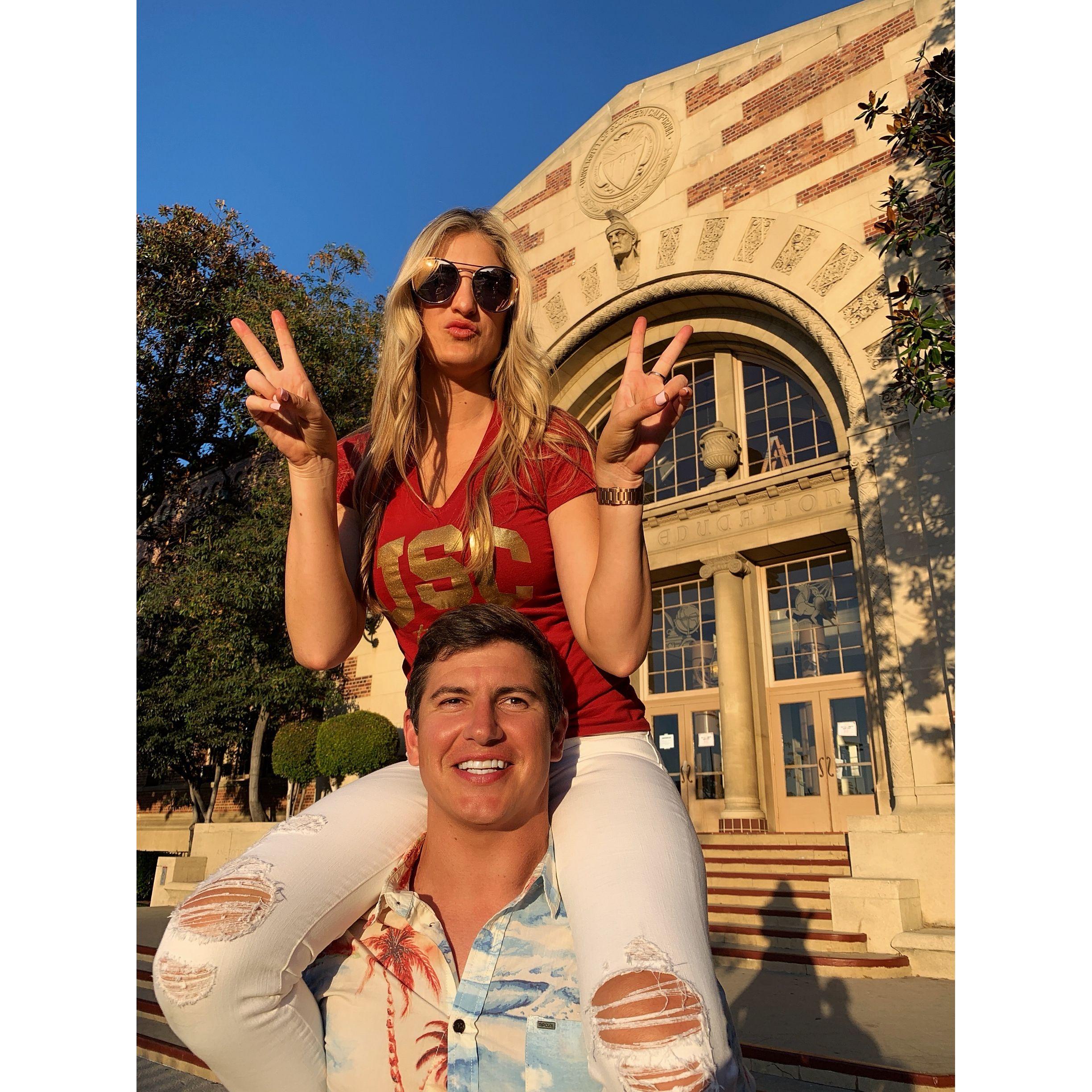 Stevie's first USC game