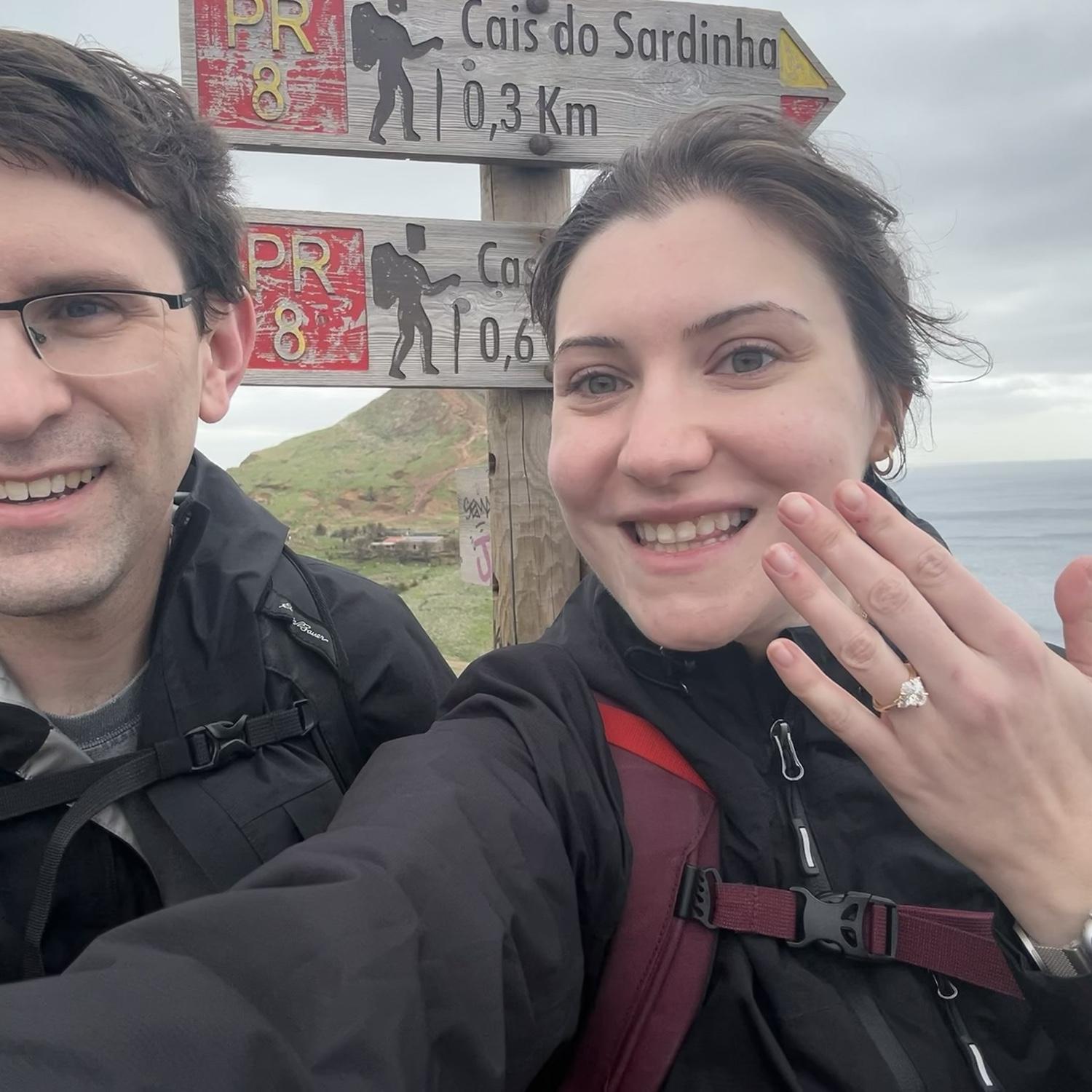 Newly engaged: PR 8 hiking trail in Madeira