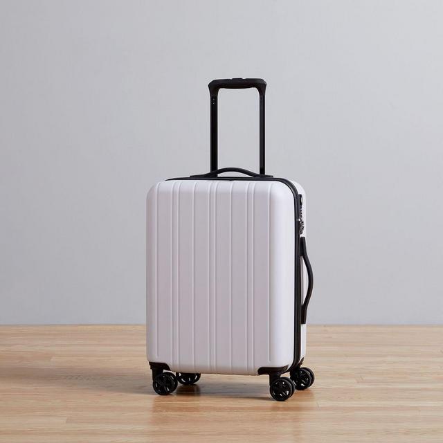 west elm Hardside Spinner Luggage, Platinum, Carry On