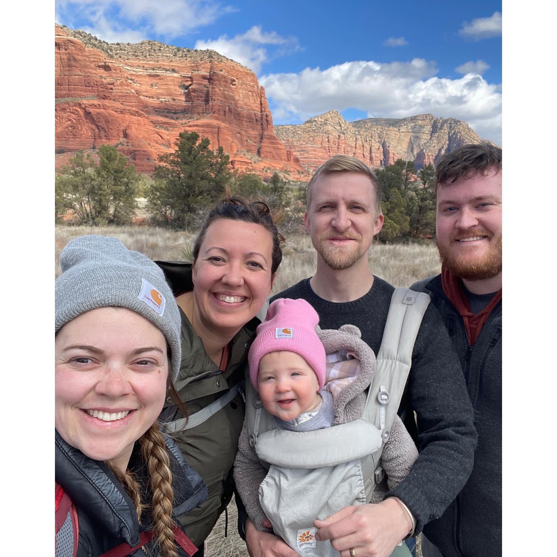 Hiking with family in Sedona, AZ