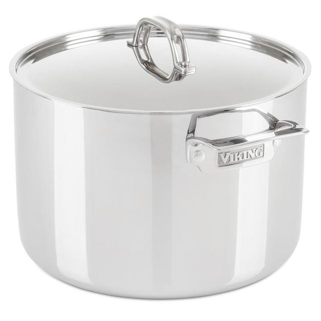Viking® 3-Ply Stainless Steel 12 qt. Covered Stock Pot