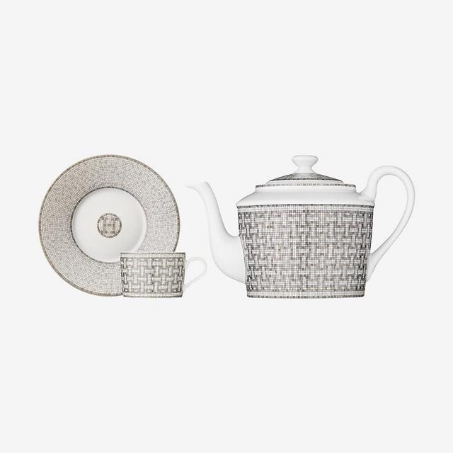 Mosaique au 24 platinum tea set