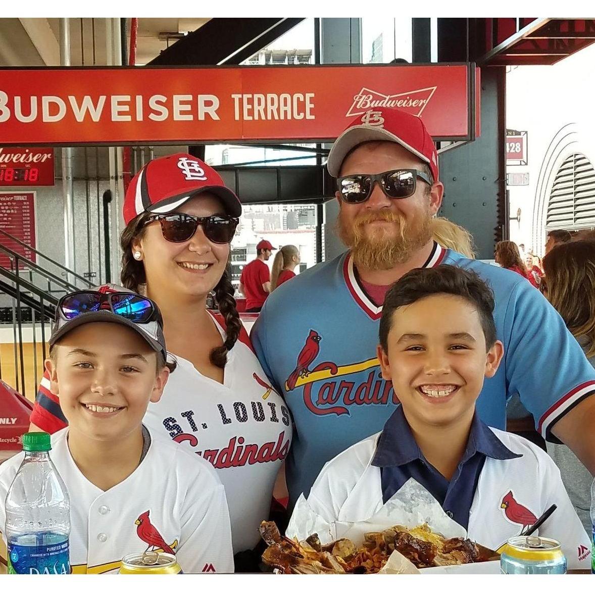 Family day at the Cardinal's game.