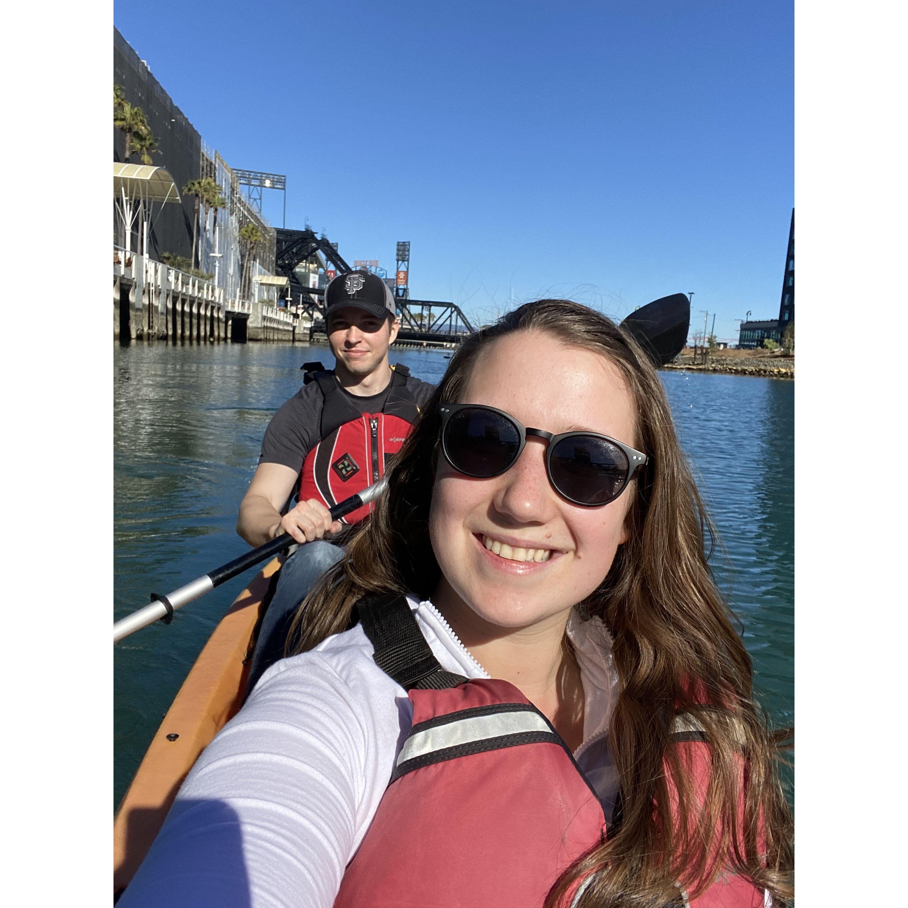 Our first kayak