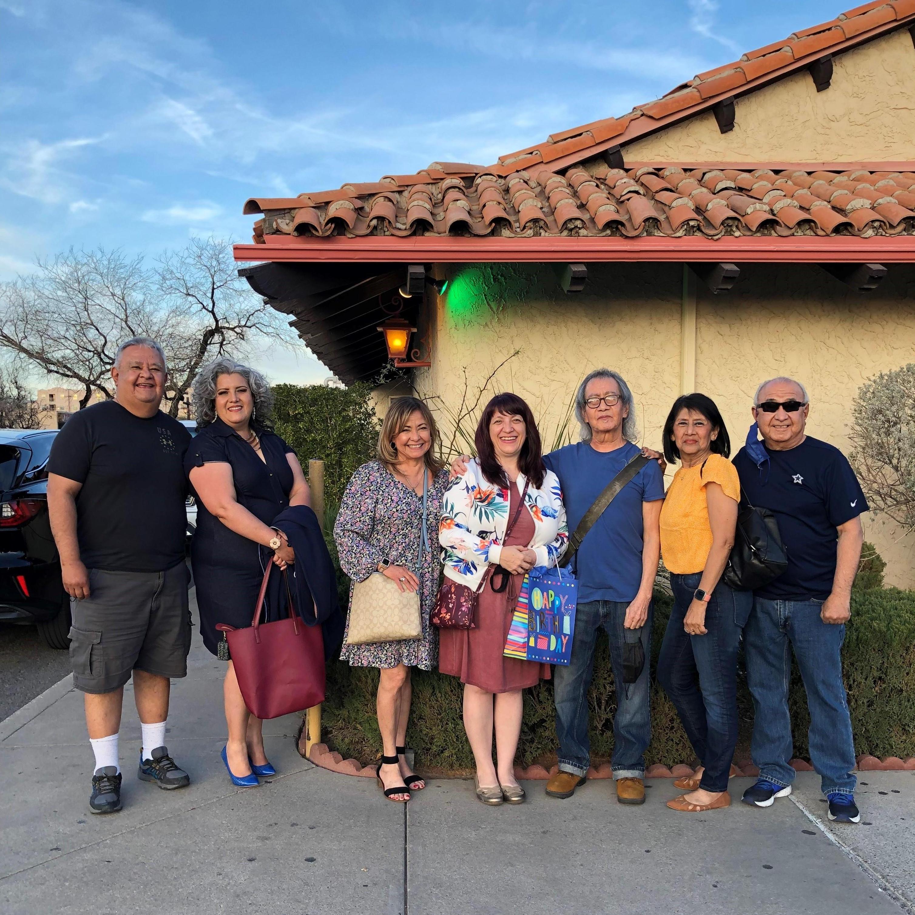 From left: Chuy and Sonya Cortez, Mercy Muniz, Bevin Niemann, Juan Cortez, Terry and Mike Cortez