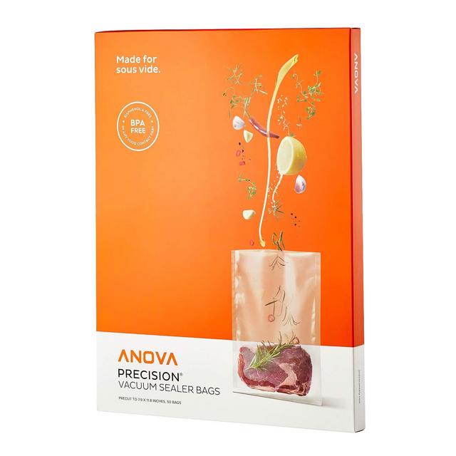 Anova Culinary ANVB01 Anova Pre-Cut Sous Vide Vacuum Sealer bags, One size, Clear