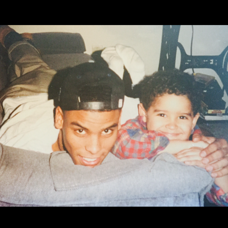 Morgan and his big brother Jon back in the day