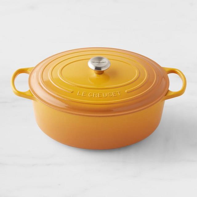 Le Creuset Signature Enameled Cast Iron Oval French Oven, 9 1/2-Qt., Nectar