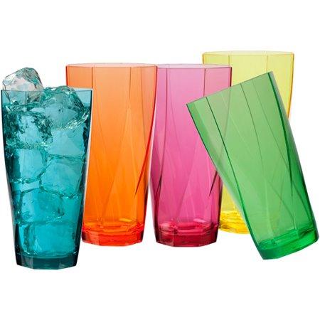 Creativeware Creative Bath Twist 24-Ounce Assorted Tumblers, Set of 10