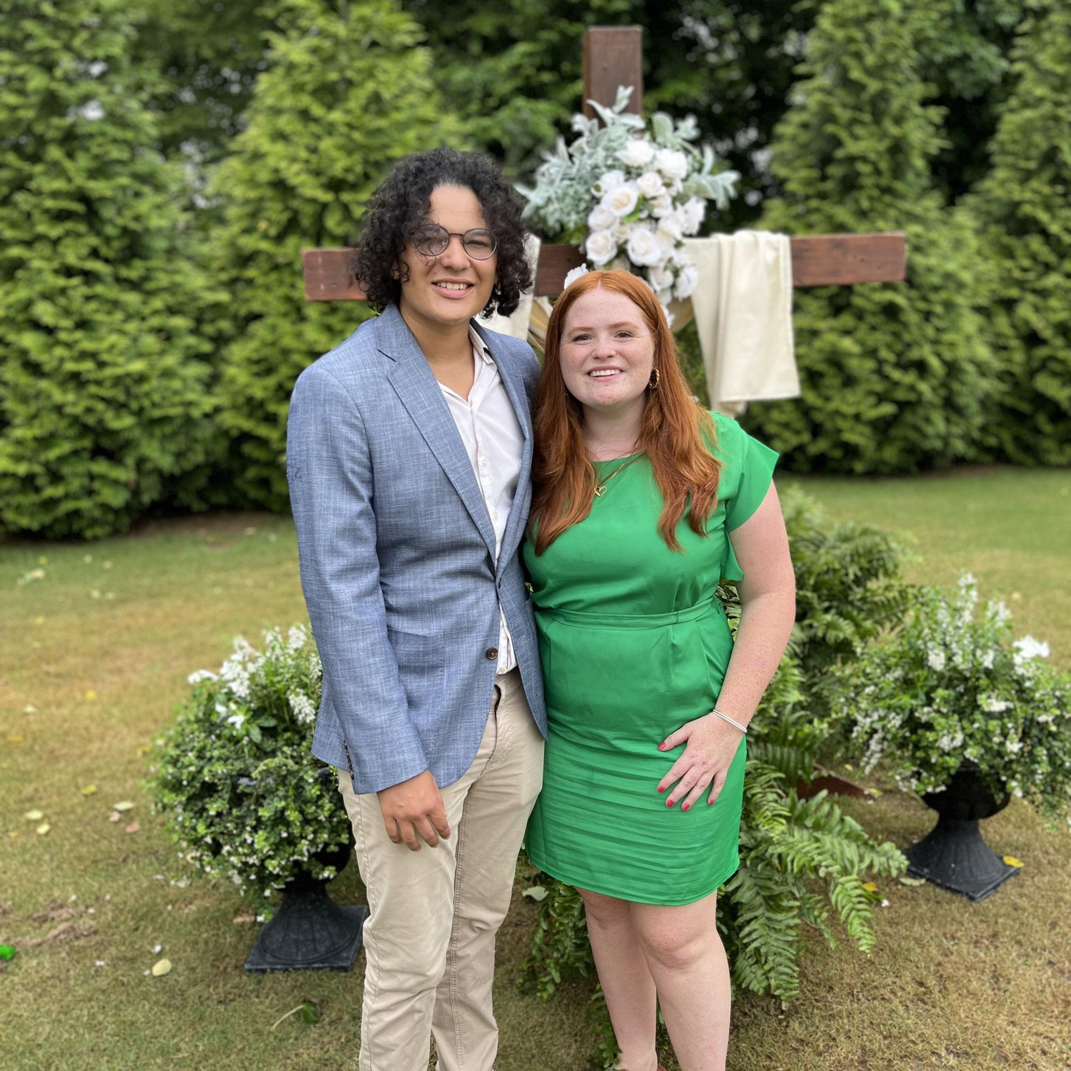 Our first wedding together