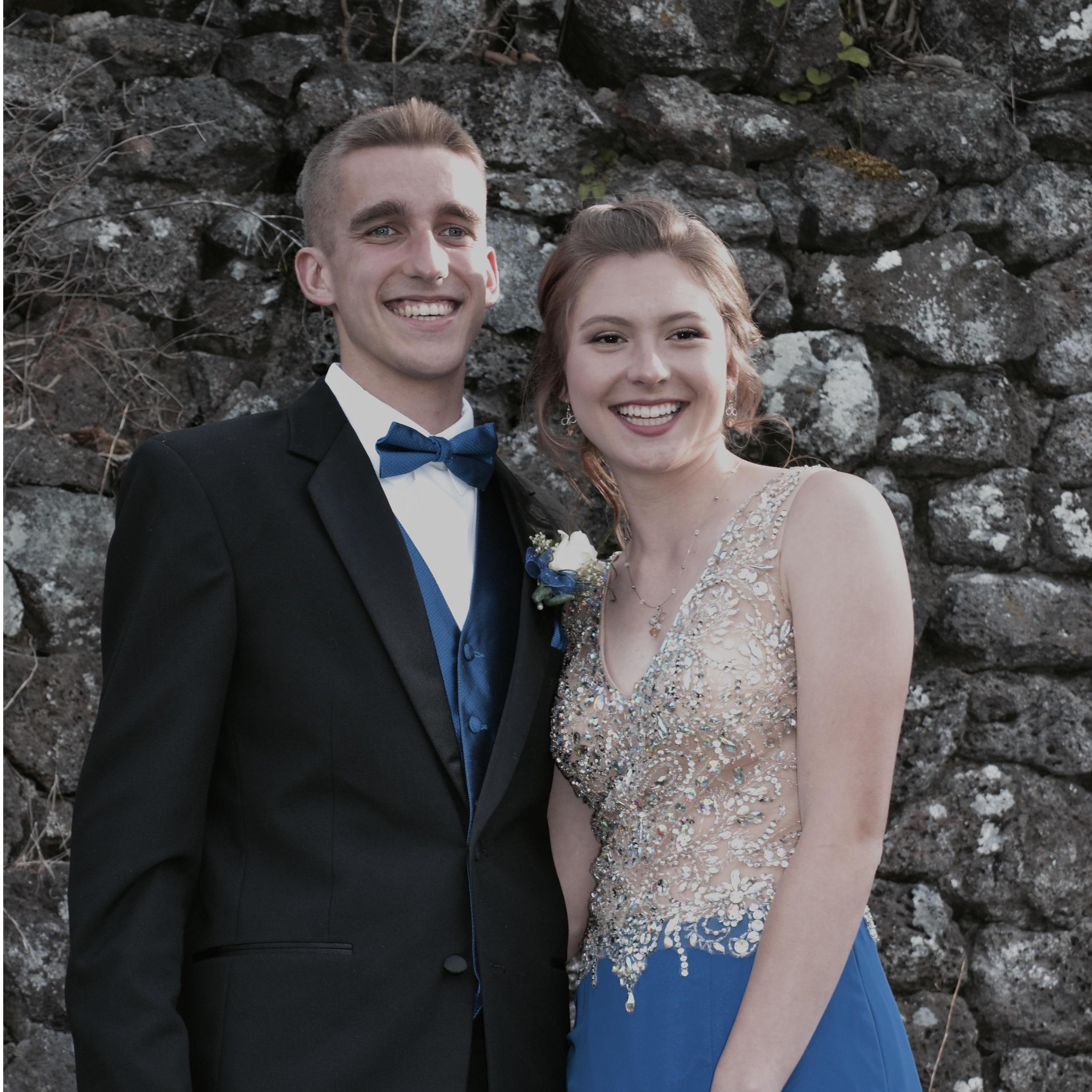 One of our first dates... Senior Prom!  May 2017