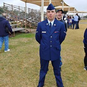 Bruce and Dad; When Bruce graduated from Basic Training, San Antonio, TX (2018).