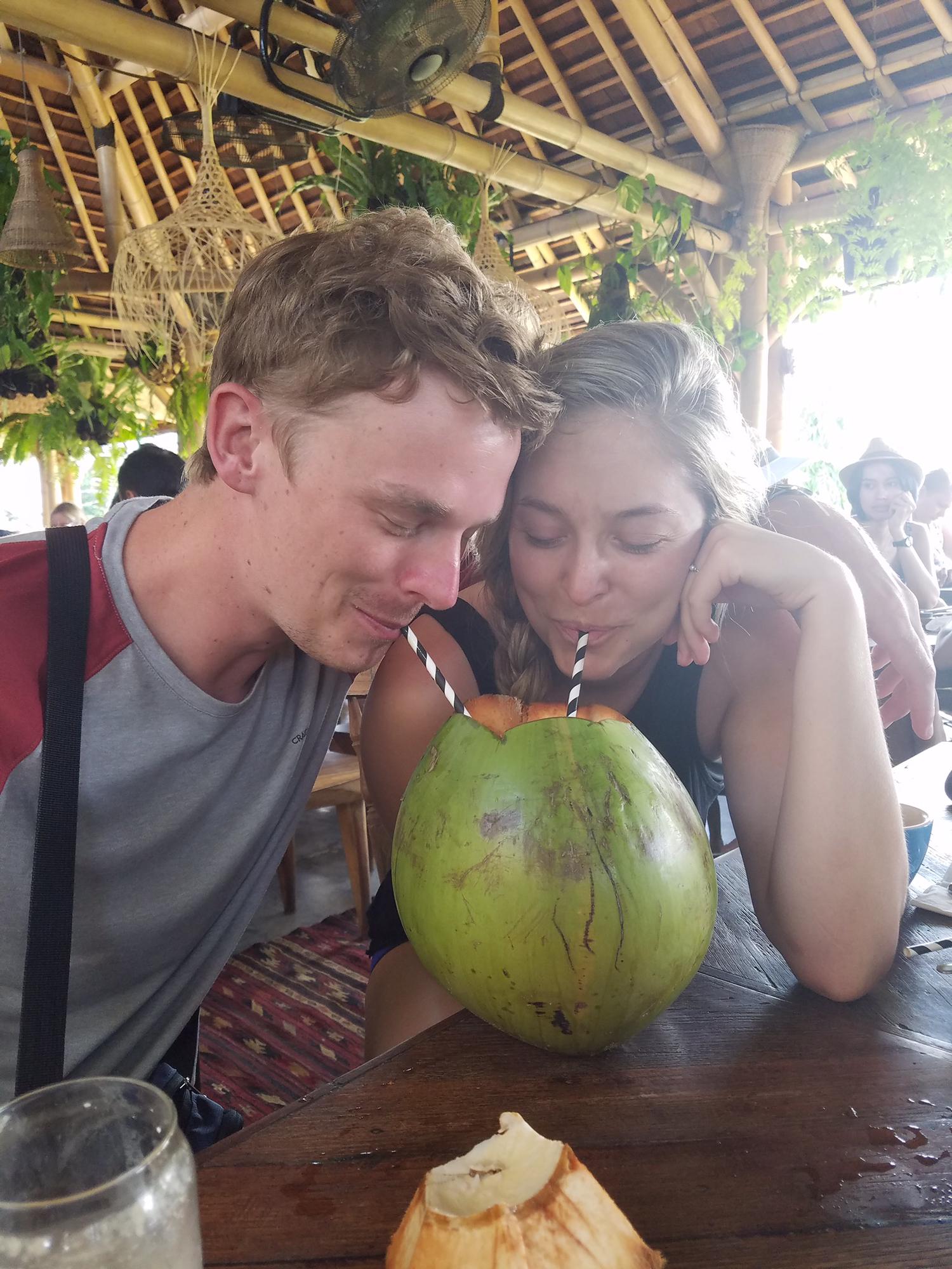 Dana did not like fresh coconut milk. Clint couldn't get enough
