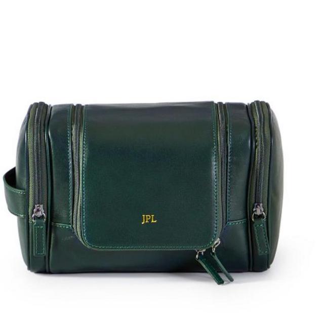 Graham Leather Hanging Toiletry Bag