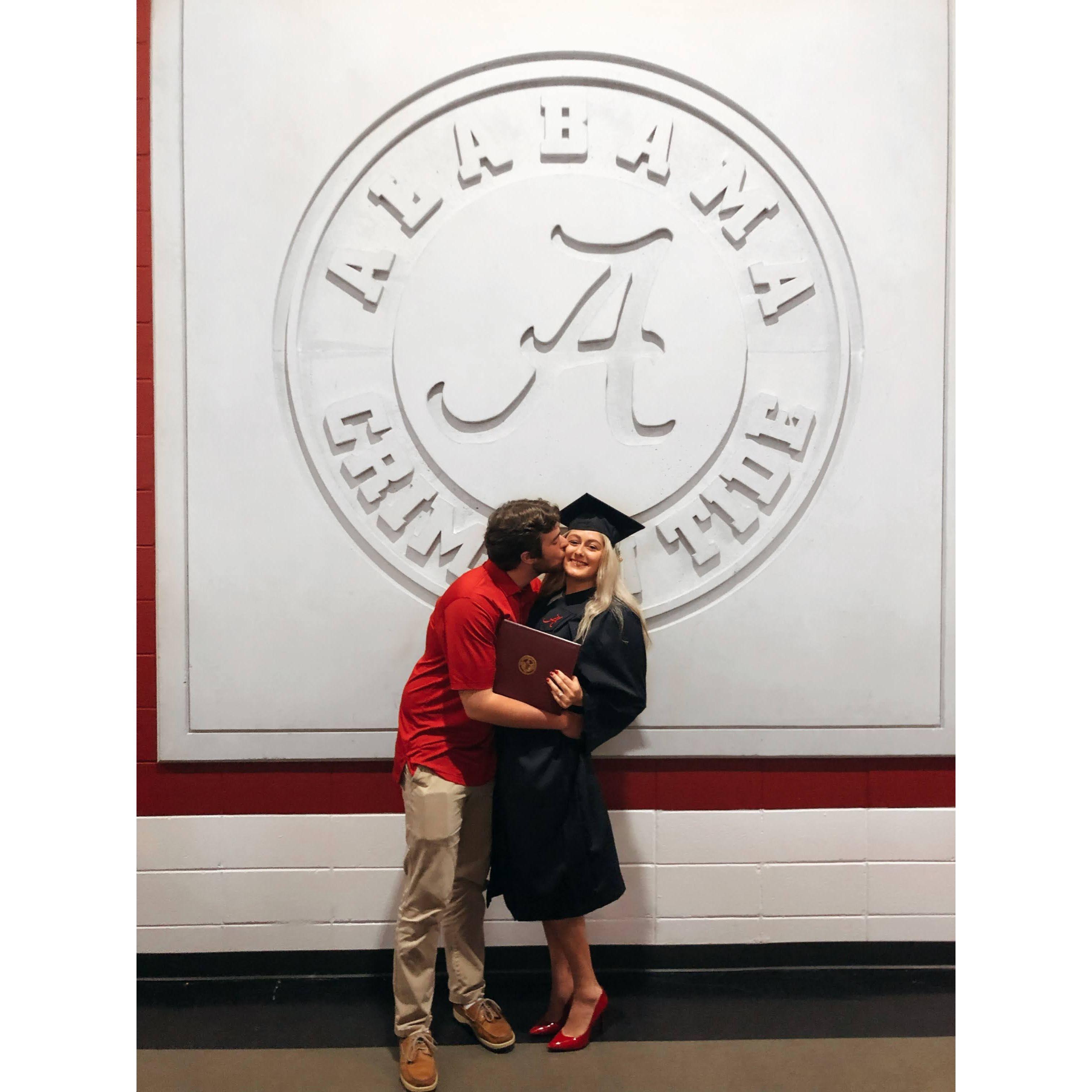 Lindsey's college graduation from The University of Alabama in December 2021