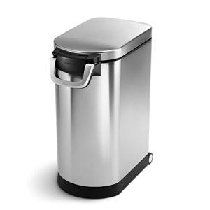 simplehuman Large Pet Food Storage Container for - Brushed Stainless Steel