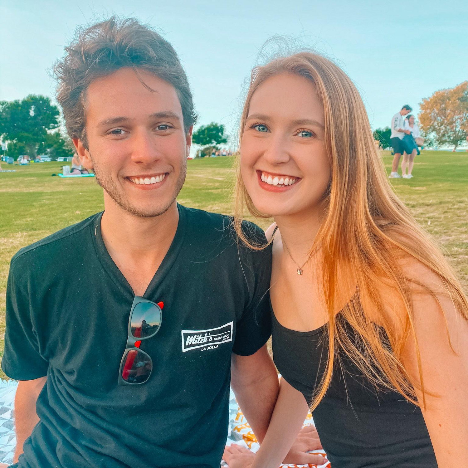 One of our first dates at Kate Sessions Park in San Diego, CA